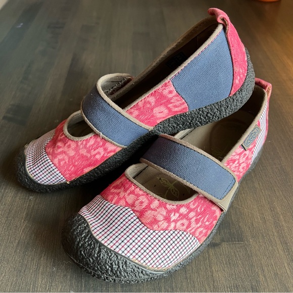 Keen Shoes - Keen Harvest Pink and Blue Mary Jane Loafer Shoes